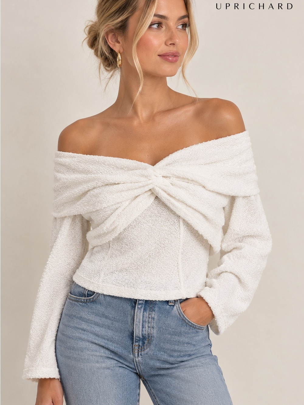AMANDA UPRICHARD OTS CROP SWEATER SZ M